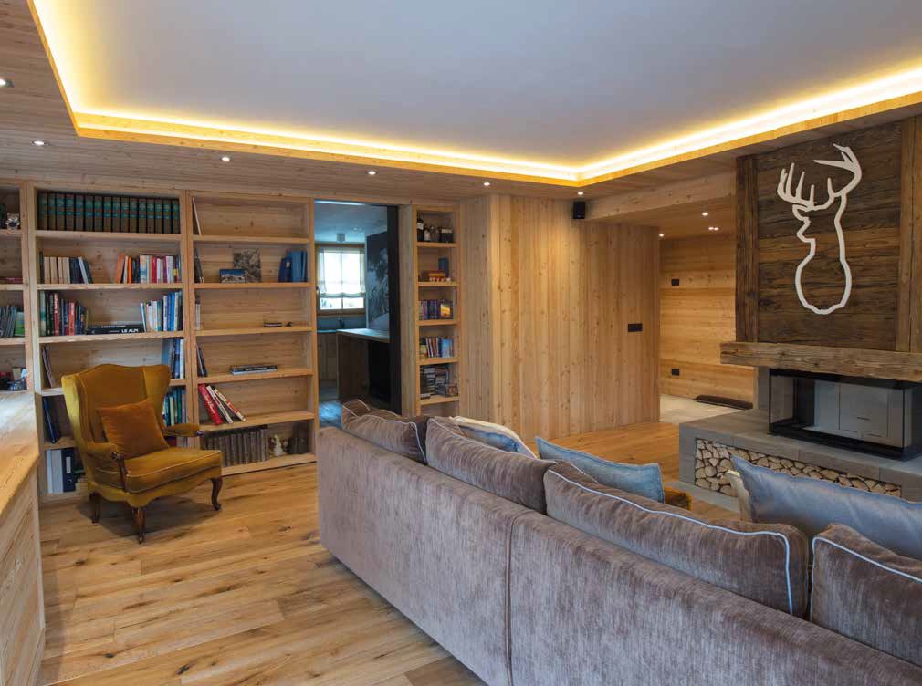Legno e moderno per la casa di montagna Porte scorrevoli per interni moderne pavimento soffitto