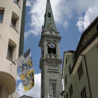 Il campanile della cattedrale di St Moritz - Luca Grandinetti/Shutterstock