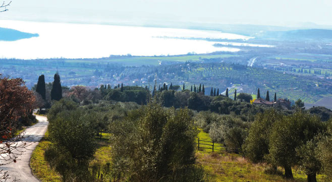 La villa in cima al lago Trasimeno