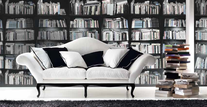 divano bianco e nero