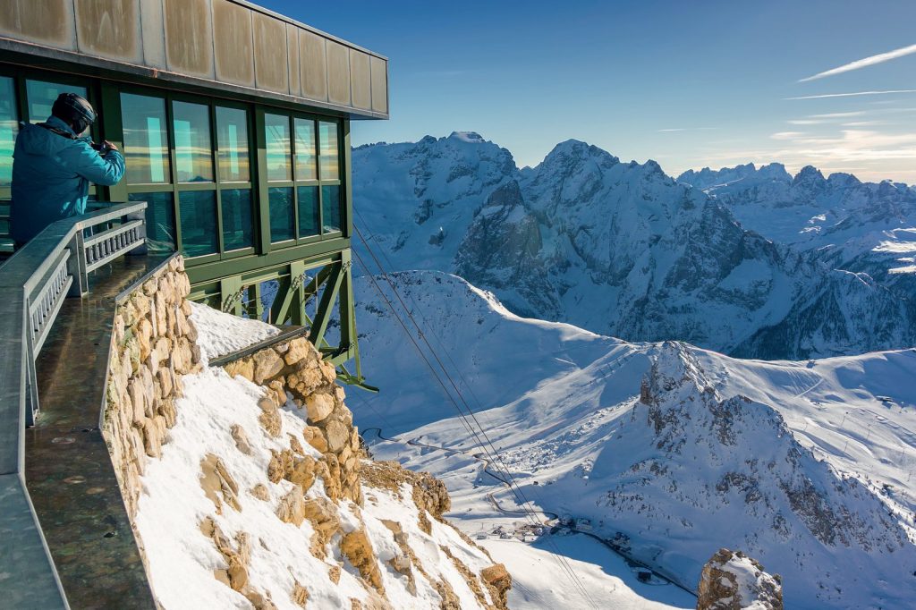 Sciare in Val di Fassa da Moena a Canazei