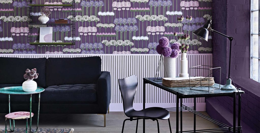 Pareti di design, con il wallcovering