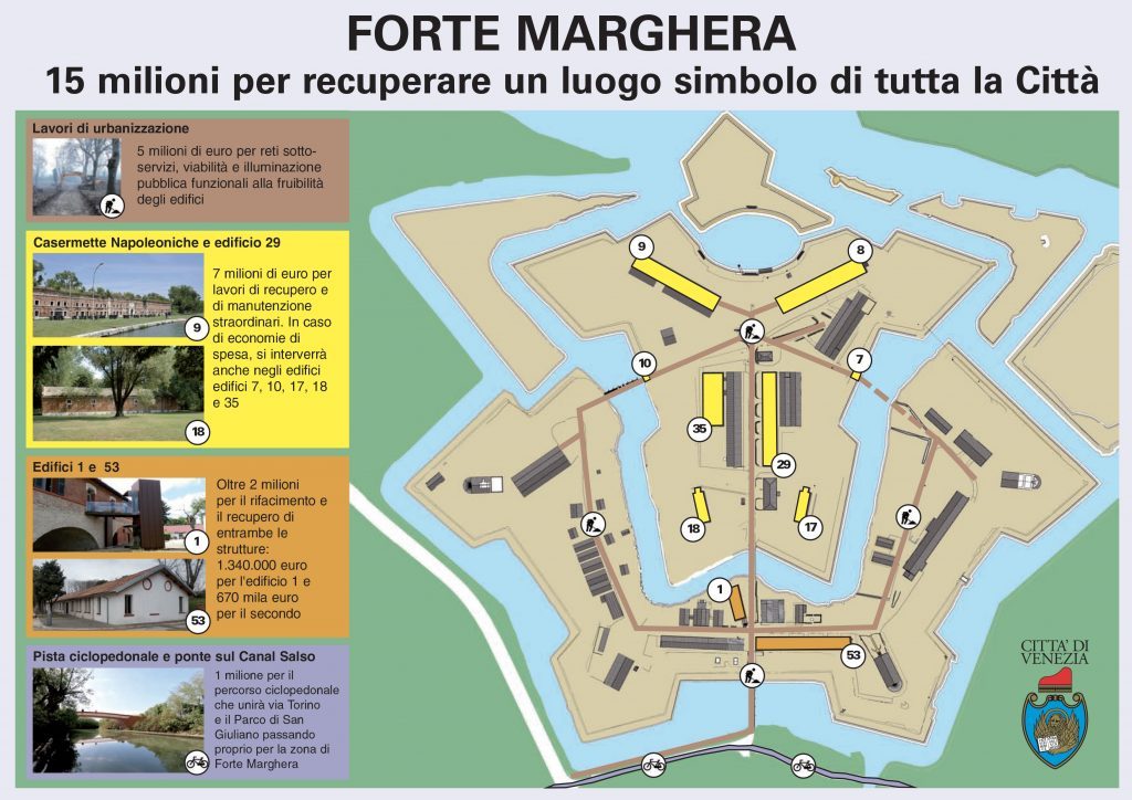 Darsena di Forte Marghera, nuova vita per le casermette napoleoniche