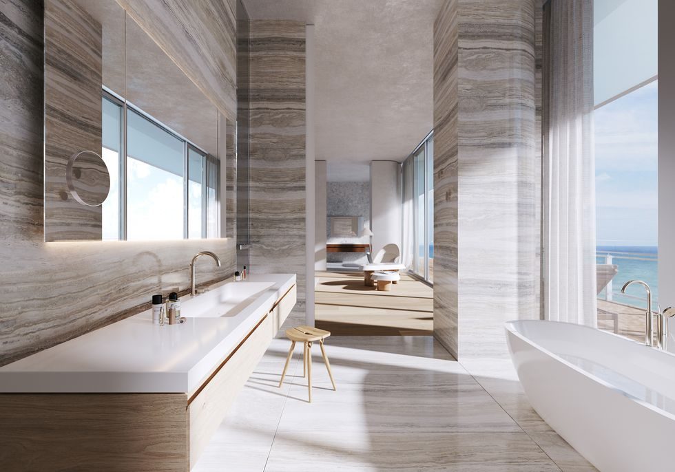 arredamento case di lusso, attico Miami- Renzo Piano