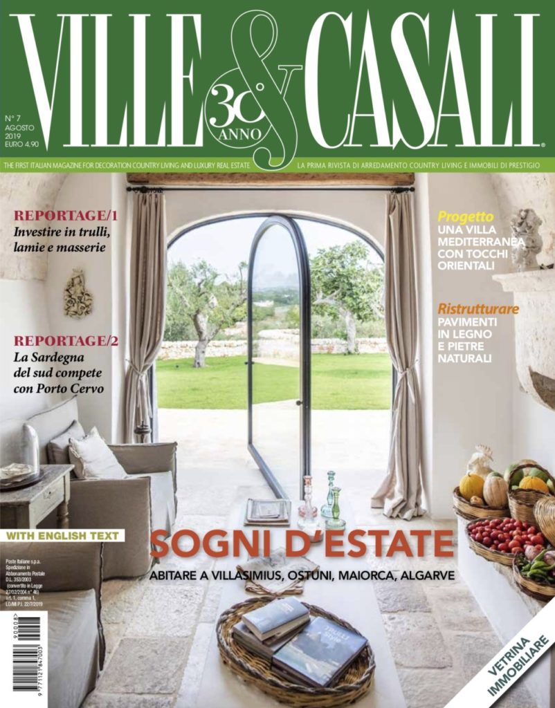 È in edicola il numero di Agosto 2019 di Ville&Casali