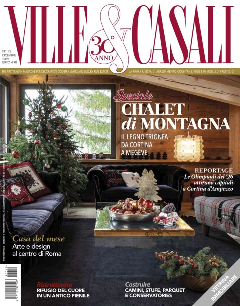 È in edicola il numero di Dicembre 2019 di Ville&Casali