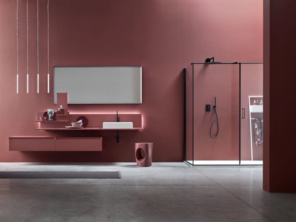 Il bagno elegante e lineare