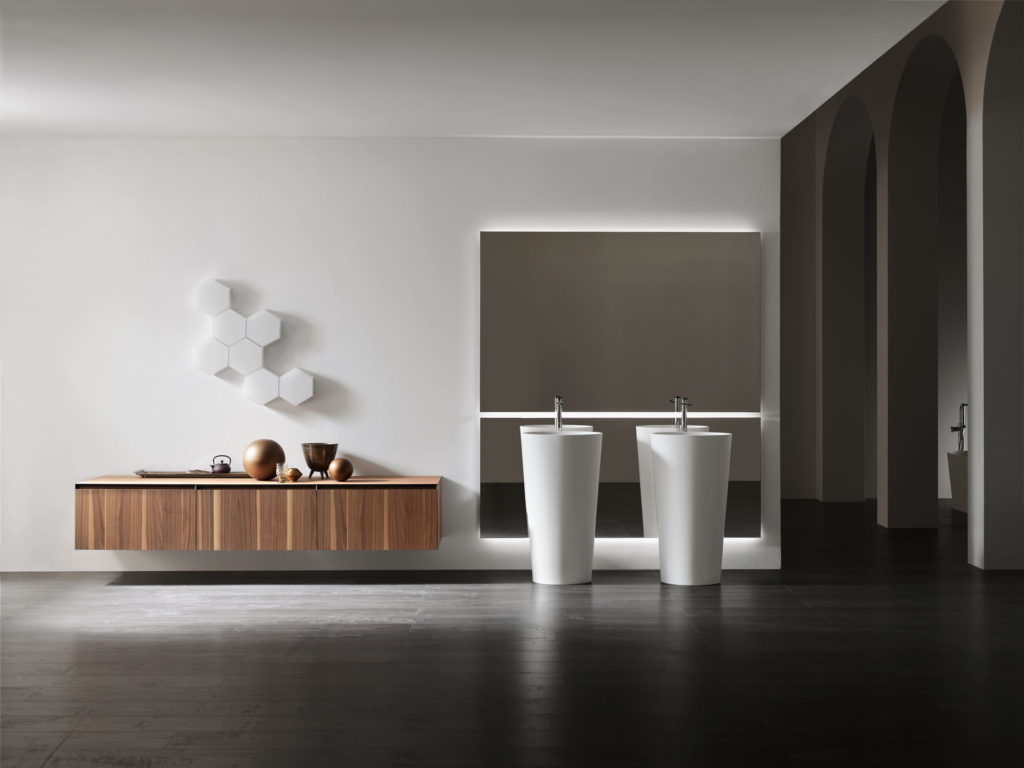 Il bagno elegante e lineare