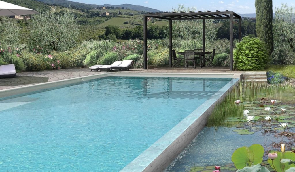 La trasformazione di una piscina in un biolago