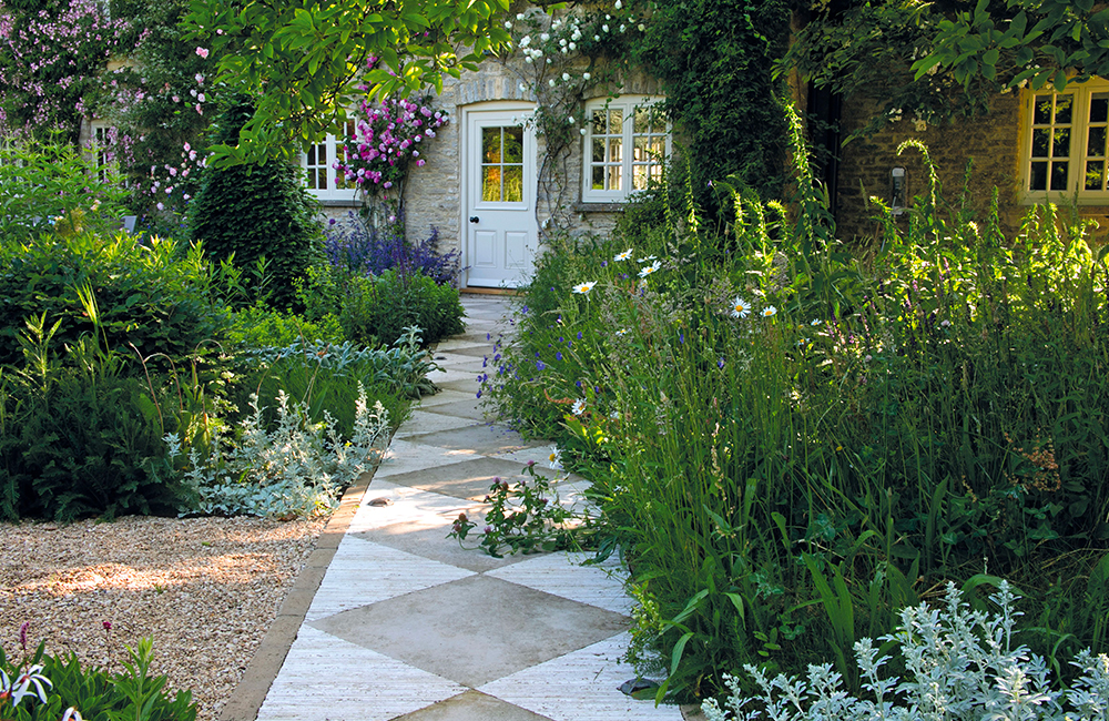 giardino romantico nel Cotswood