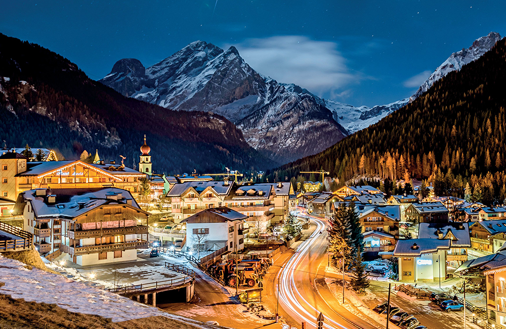 Atmosfera magica nelle Dolomiti