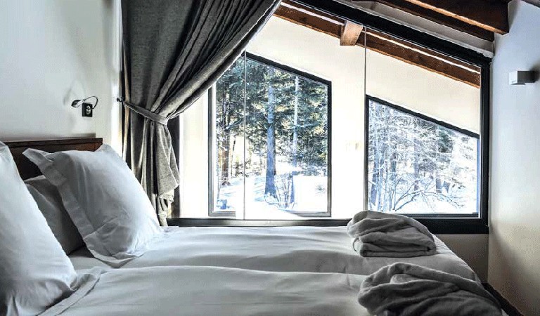 camera da letto chalet a chamonix