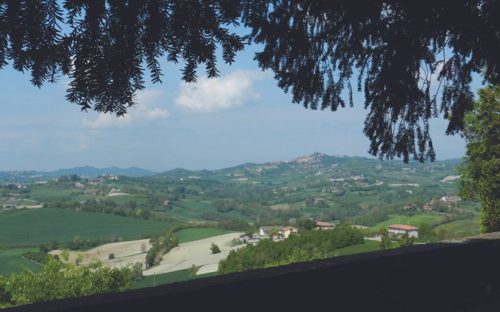 Paesaggio attorno a Montiglio, nel Monferrato