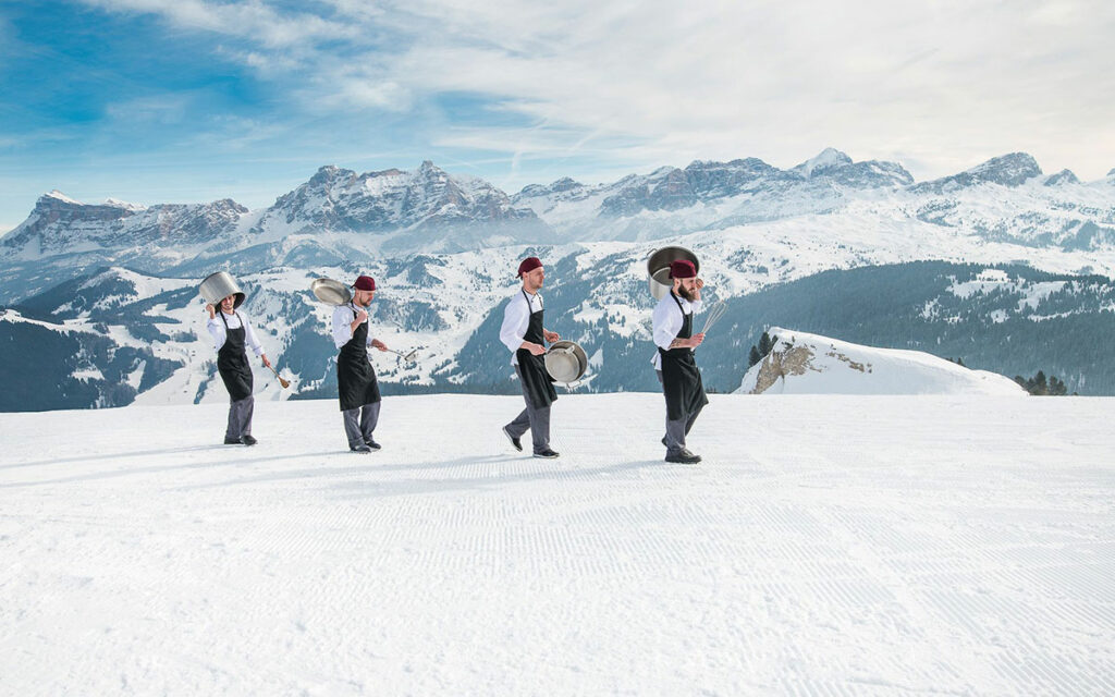  l’evento
‘Sciare con gusto’ che coinvolge
8 chef stellati nei rifugi dell’Alta Badia.