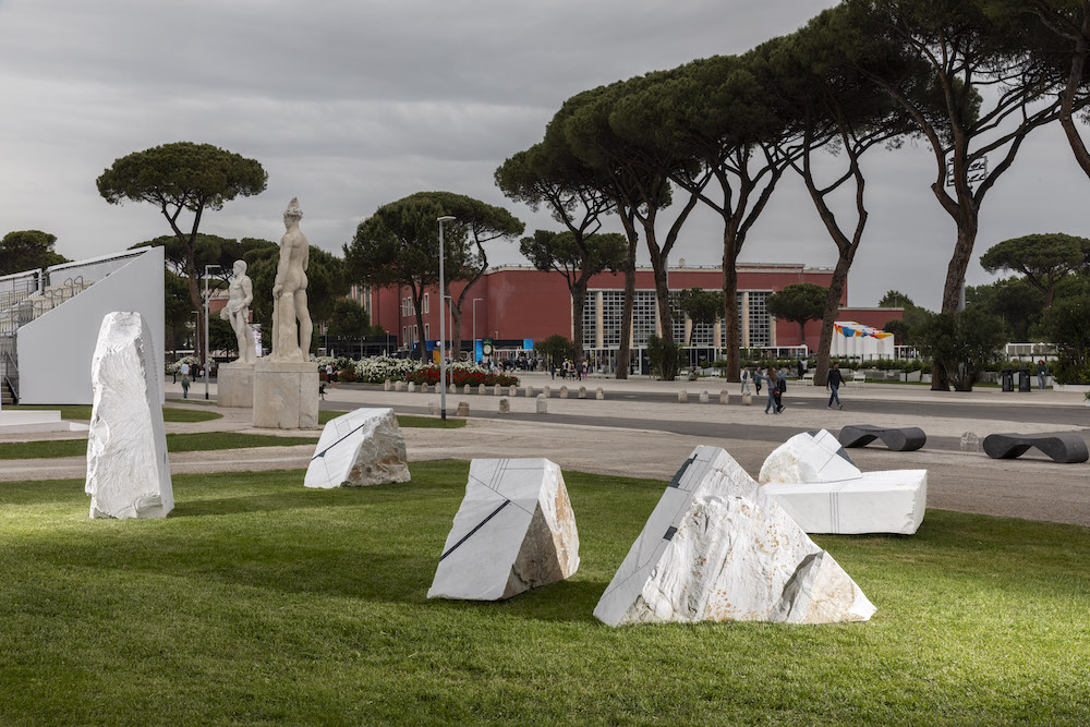 La mostra Paesaggi al Foro Italico di Roma. Foto di Serena Eller.