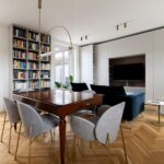 moduli personalizzabili a tutta parete ridisegnano un interno di un palazzo storico
