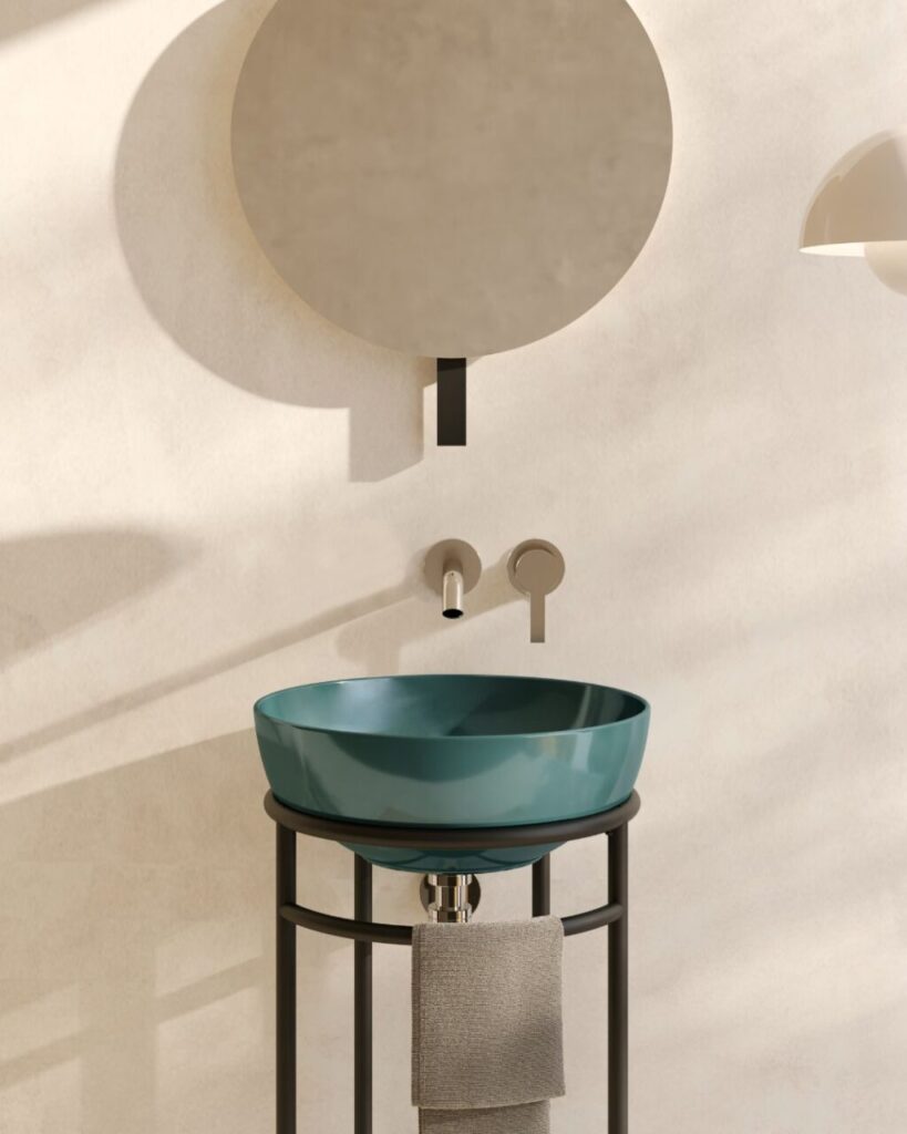 Lavabi colorati: 7 nuance per fare del bagno un luogo intimo e autentico