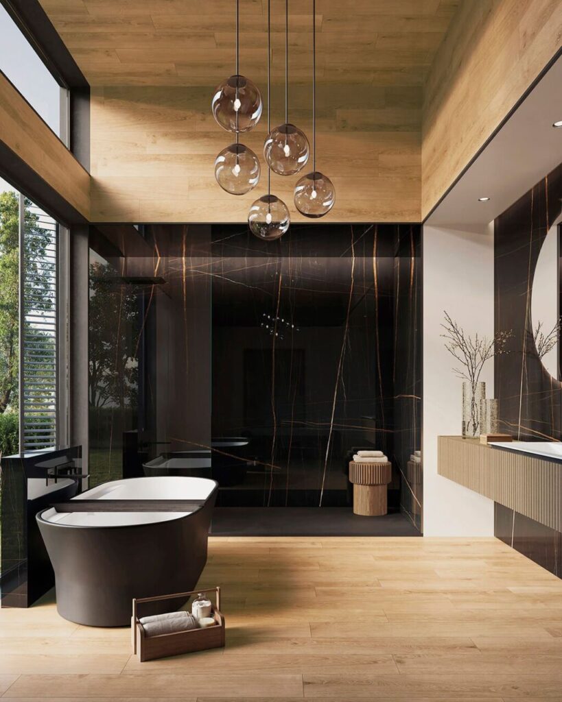 Bagno nero: le istruzioni per creare un ambiente impeccabile e senza tempo