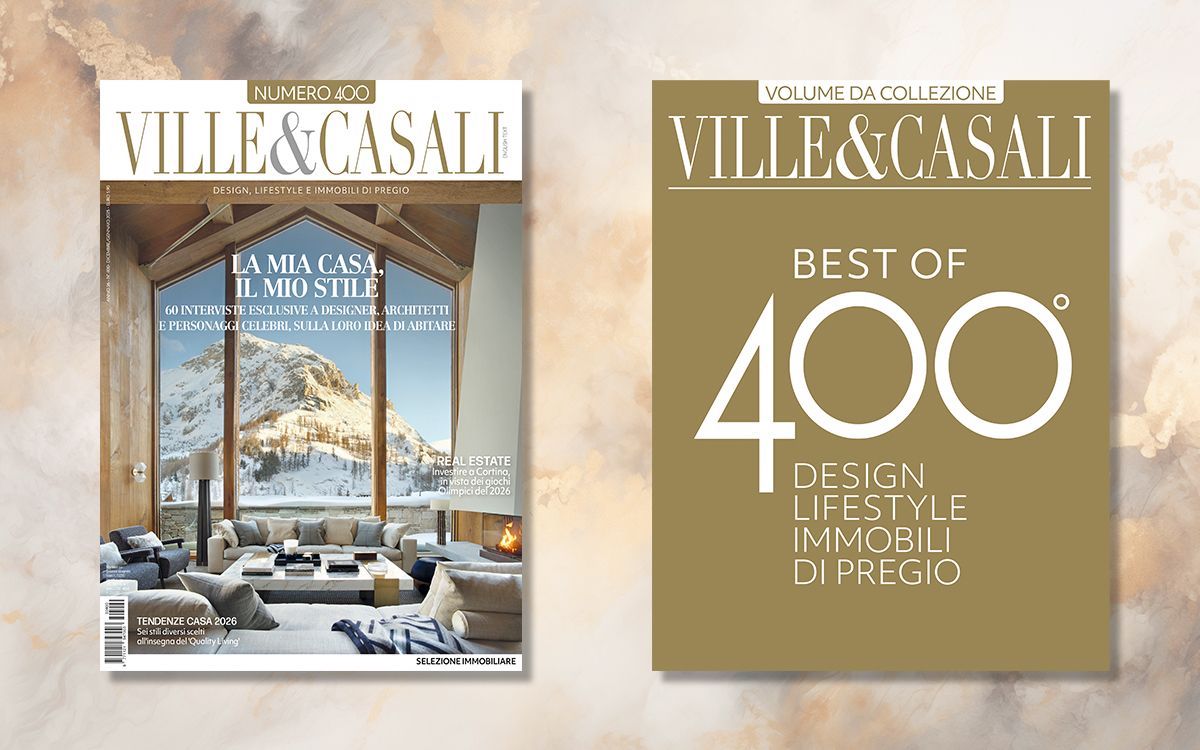 La copertina di Ville&Casali 400 e del volume speciale Best of 400 allegato in omaggio.