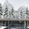 Un'immagine invernale della spa in montagna dell'hotel Sensoria Dolomites, all'Alpe di Siusi (Bolzano).